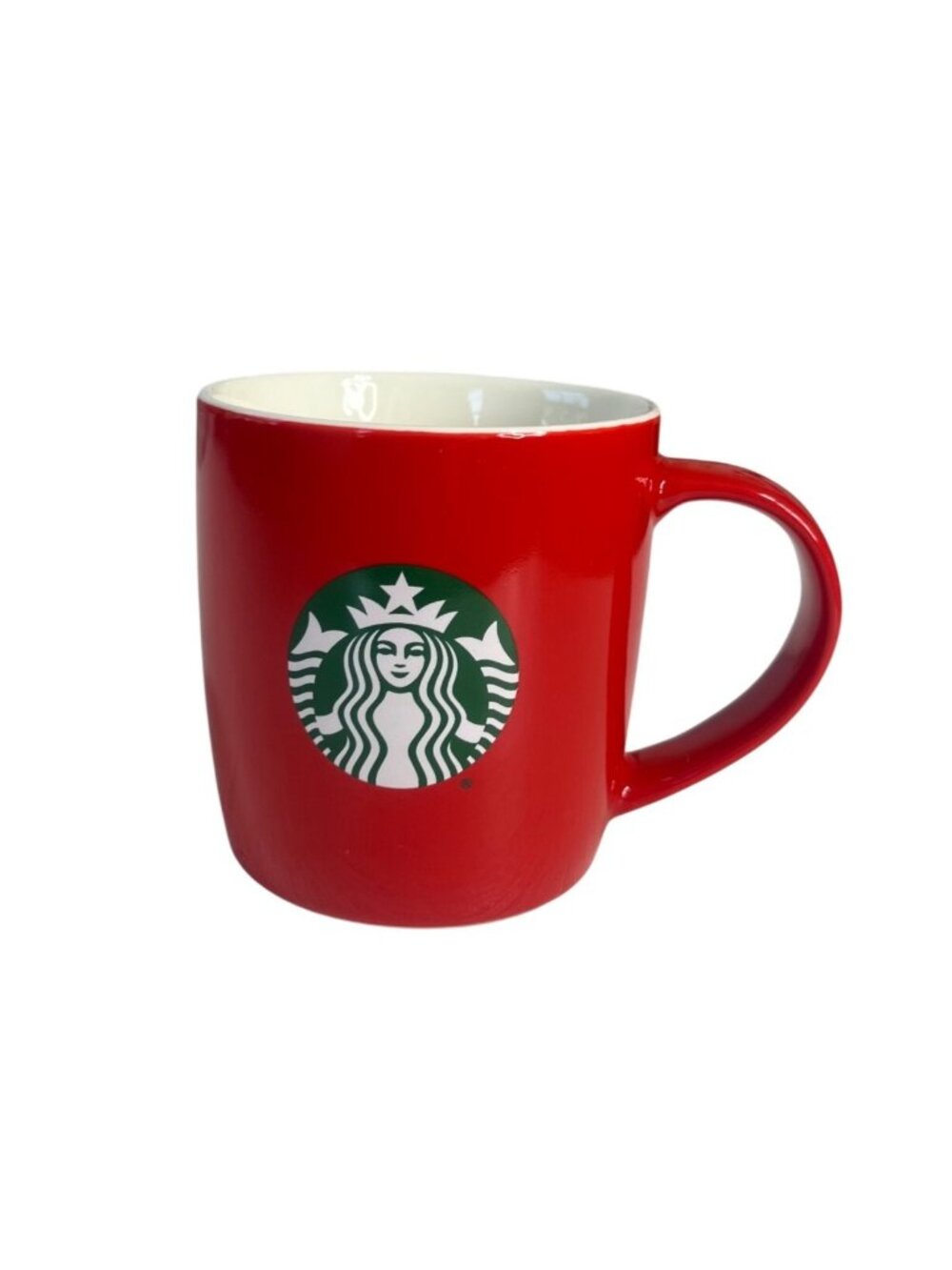 Starbucks Red Ceramic Coffee Mug 2021 Holiday Logo Collectible